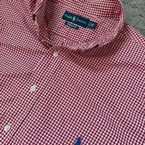 Ralph Lauren Red Gingham Men's Shirt